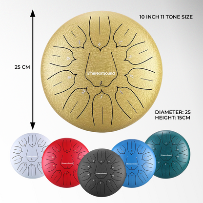 EthereonSound Glucophone Steel Tongue Drum