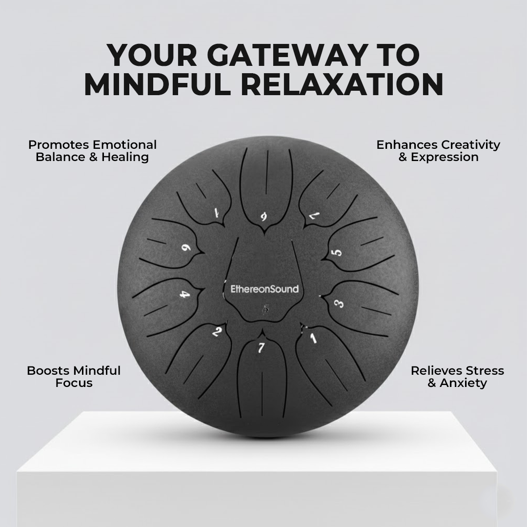 EthereonSound Glucophone Steel Tongue Drum